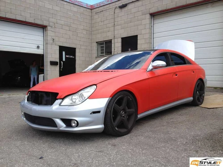 Mercedes CLS 55 AMG 2005 Matte Red by ReStyleIt