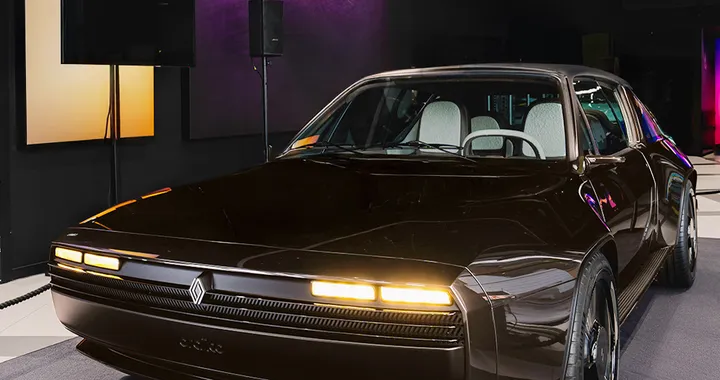 Renault R17 electric restomod: un'icona anni '70 rivive alla Milano Design Week