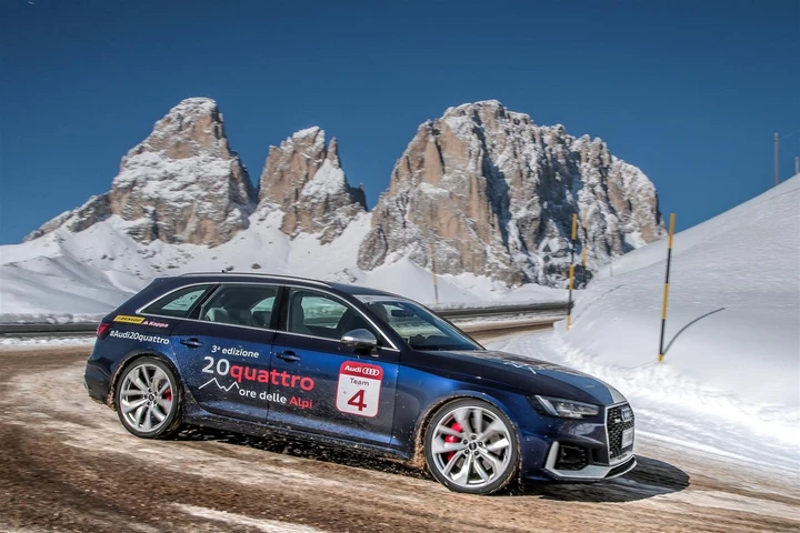 Audi alla 20quattro ore delle Alpi 2018
