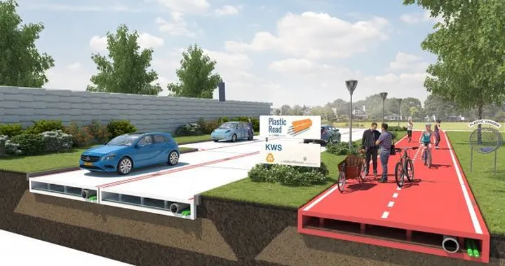 Olanda, in arrivo la strada fatta di plastica