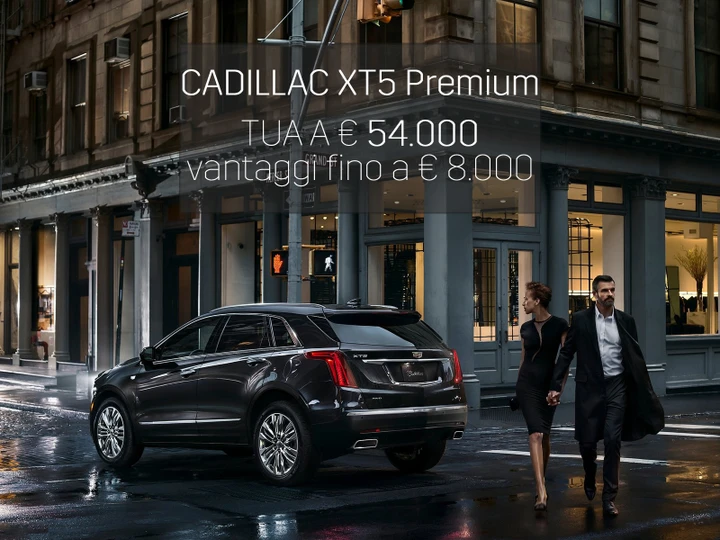 Cadillac XT5: Cavauto offre 8.000 euro di vantaggi