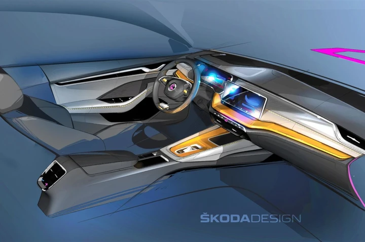 Skoda Octavia 2020: teaser abitacolo