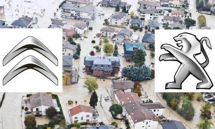 Peugeot e Citroen aiutano le zone alluvionate