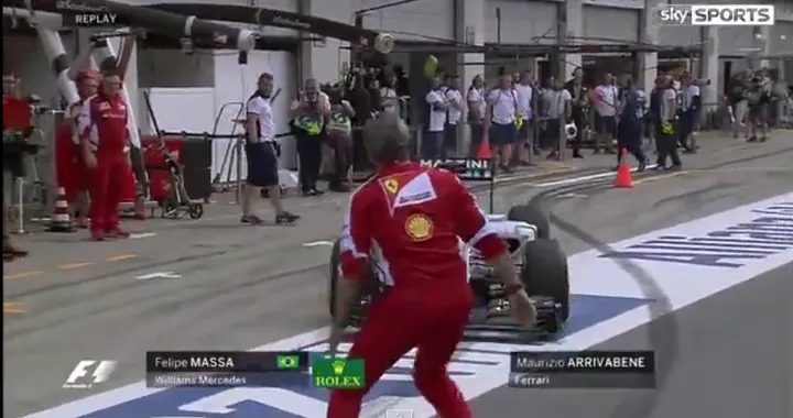 Gp Austria, Arrivabene quasi investito da Massa (VIDEO)