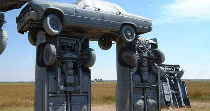 In UK: Stonehenge; in Usa: Carhenge