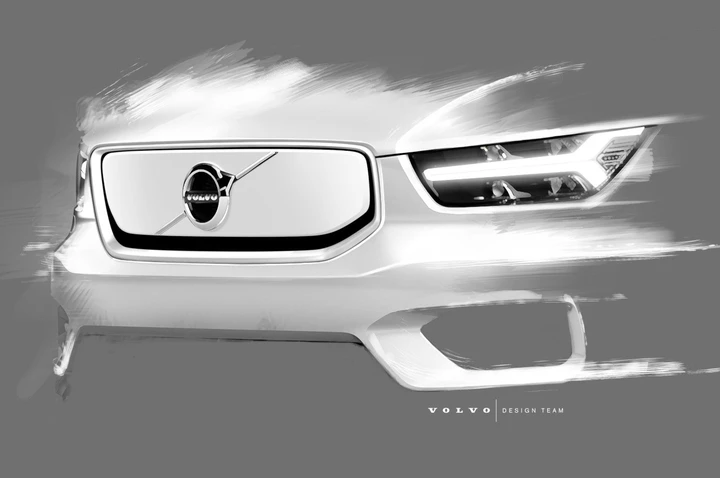 Volvo XC40 elettrica: primi teaser