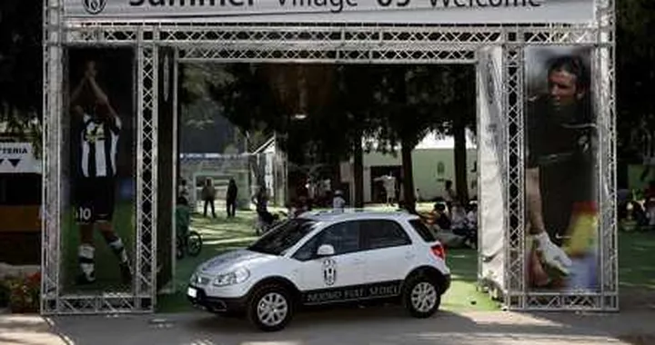 Fiat Sedici, auto ufficiale del ritiro estivo della Juventus