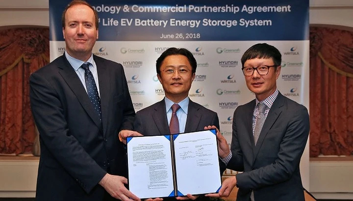 Riutilizzo delle batterie: accordo siglato fra Hyundai e Wärtsilä
