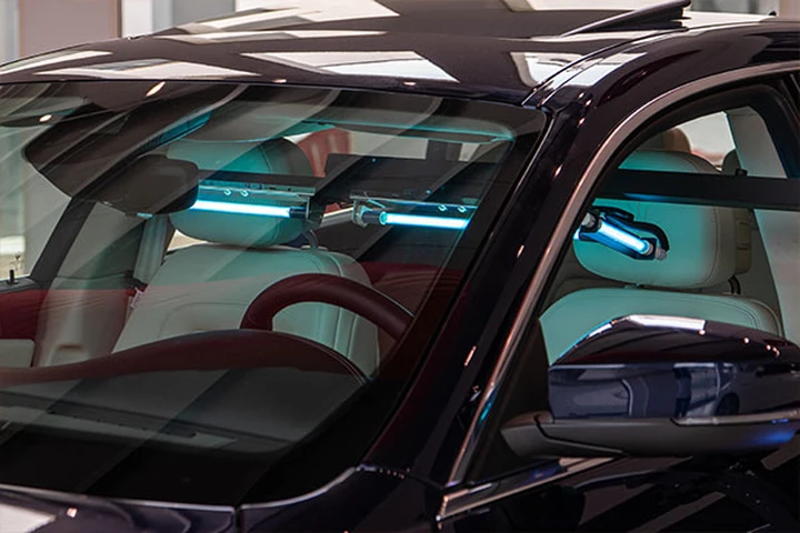 Colibrì UVC, sanificazione auto: immagini ufficiali