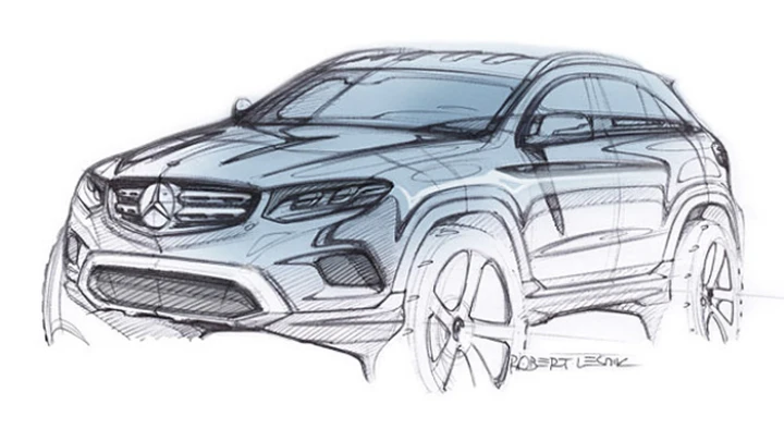 Nuova Mercedes GLC: diffuso un bozzetto