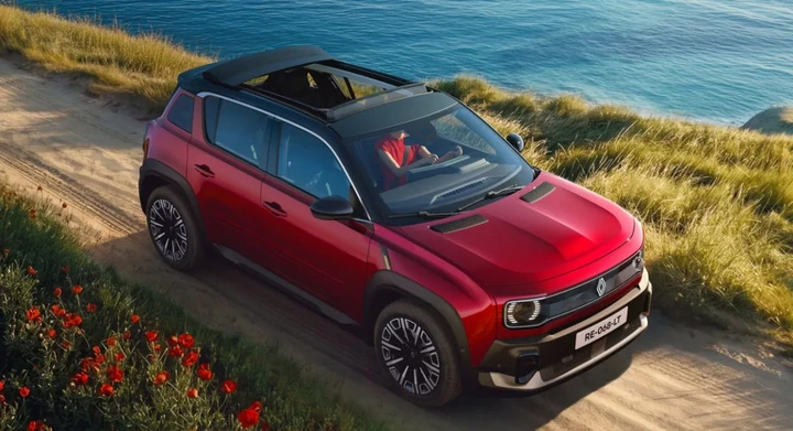 Renault 4 Plein Sud: il SUV elettrico con tetto in tela apribile
