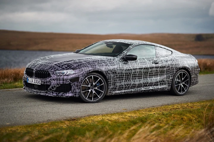 Bmw serie 8, test preserie aprile 2018:immagini ufficiali