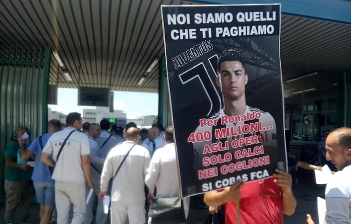 Ronaldo alla Juve, le proteste a Pomigliano e gli scioperi a Melfi