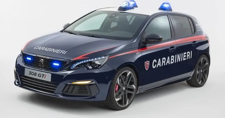 Peugeot 308 GTi: la nuova “recluta” fra i Carabinieri