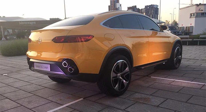 Mercedes-Benz GLC Coupé Concept, debutto in Italia