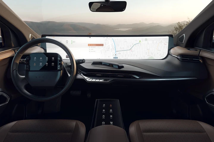 Byton M-Byte: gli interni sono futuristici
