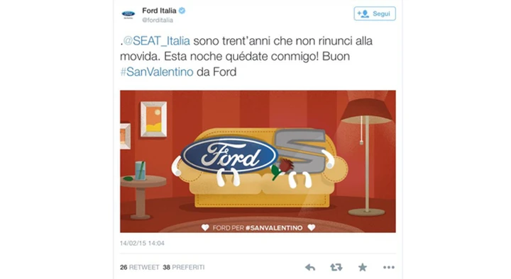 A San Valentino Ford ci prova con tutte