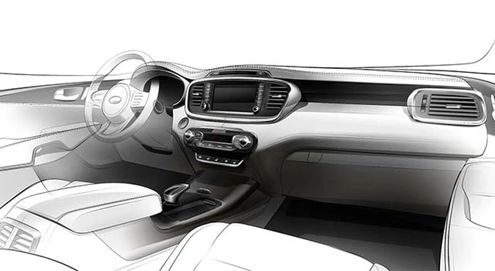 Nuova KIA Sorento: un teaser svela gli interni
