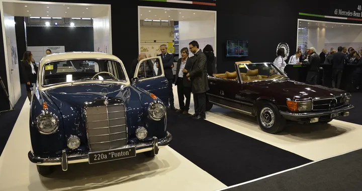Mercedes celebra 40 anni in Italia ad Auto e Moto d'Epoca