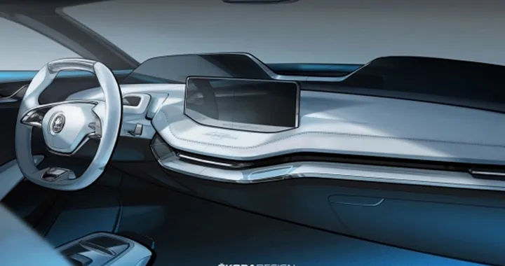 Skoda Vision E Concept: svelati gli interni del futuristico SUV
