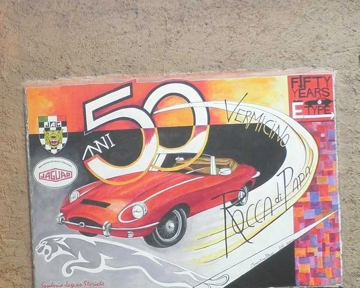 Scuderia Jaguar Storiche: un murales per la E-Type