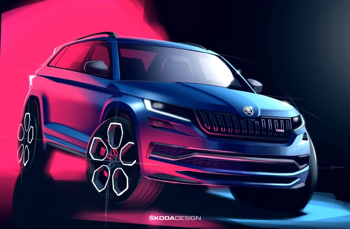 Skoda Kodiaq RS: rilasciati nuovi bozzetti