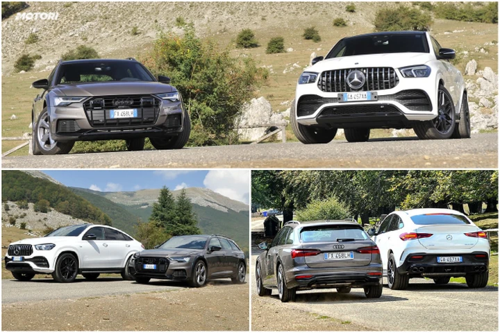 Audi A6 Allroad 55 TDI e Mercedes GLE Coupe 53 AMG: la prova su strada