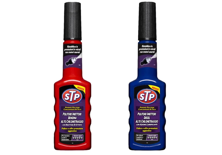 STP® Pulitore Iniettori Alto Chilometraggio Benzina e Diesel