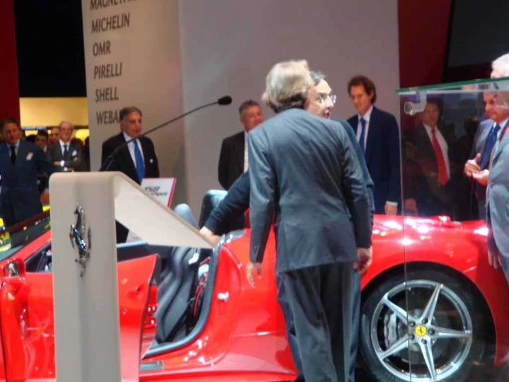 Lapo Elkann e Sergio Machionne a Francoforte 2011