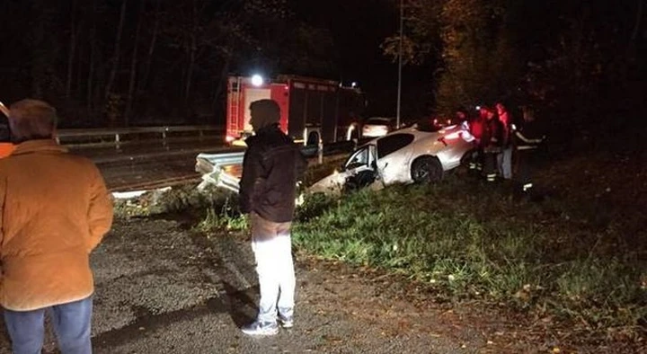 Alfa Giulia, test con incidente a Cassino