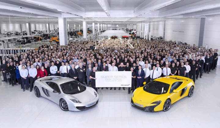 McLaren festeggia le 5.000 vetture prodotte