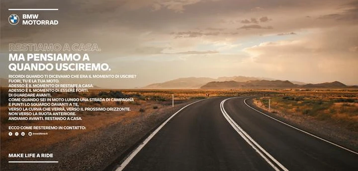 Bmw lancia la campagna #InsiemePerRipartire