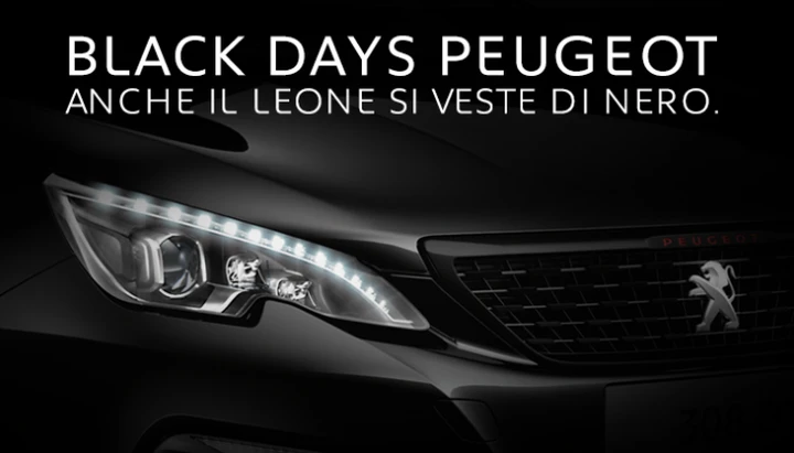 Peugeot: finanziamenti esclusivi per il Black Friday