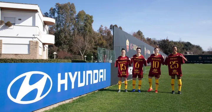 Hyundai sponsor dell'AS Roma femminile