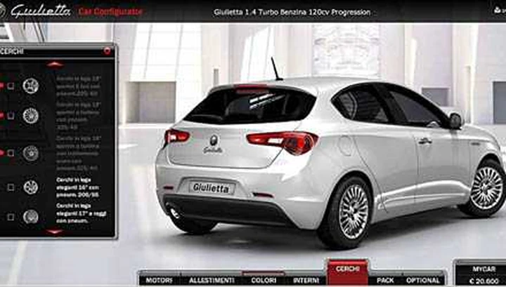 La Giulietta si scopre on-line col configuratore