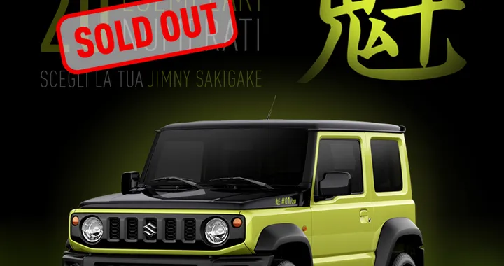 Suzuki Jimny Sakigake: già venduti i 20 esemplari numerati