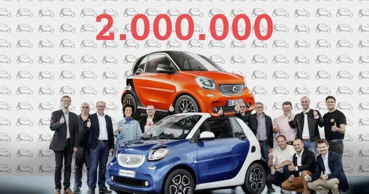 Smart: 2 milioni di esemplari prodotti