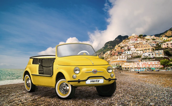 Fiat 500 Jolly e-Icon by Garage Italia, la spiaggina 100% elettrica anche per Hertz