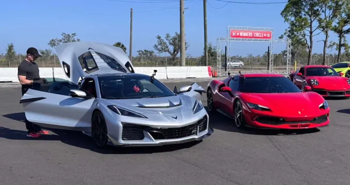 Corvette ZR1 batte Ferrari 296 GTB nel quarto miglio [VIDEO]