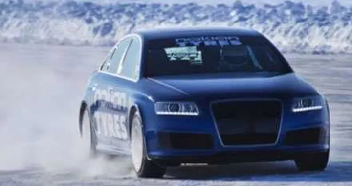 Audi RS6 sul ghiaccio a 331,6 km/h, battuta la Continental