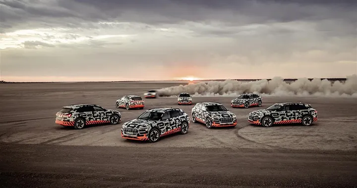 Audi e-tron: test offroad in Namibia prima del debutto su strada
