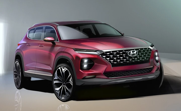 Nuova Hyundai Santa Fe: i primi rendering ufficiali