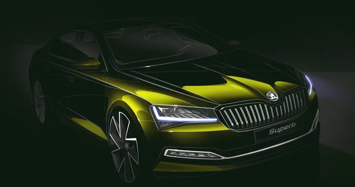 Skoda Superb, la nuova generazione anticipata da un bozzetto ufficiale