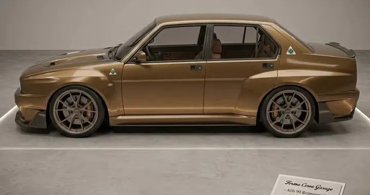 Nuova Alfa Romeo 90: il render che riporta in vita una berlina dimenticata