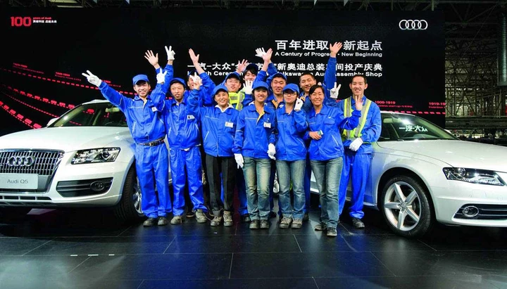 Audi: venduti un milione di veicoli in Cina