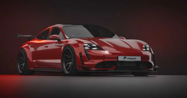 Porsche Taycan by Prior Design: fianchi larghi e tanta grinta per la supercar elettrica
