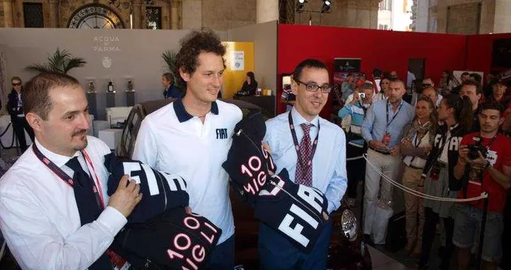 John Elkann alla Mille Miglia 2012