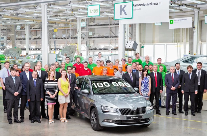 Skoda Superb: prodotto l'esemplare numero 100.000
