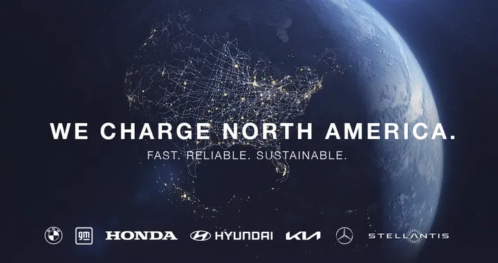 Sette case automobilistiche collaborano per creare una rete di ricarica ad alta potenza in Nord America