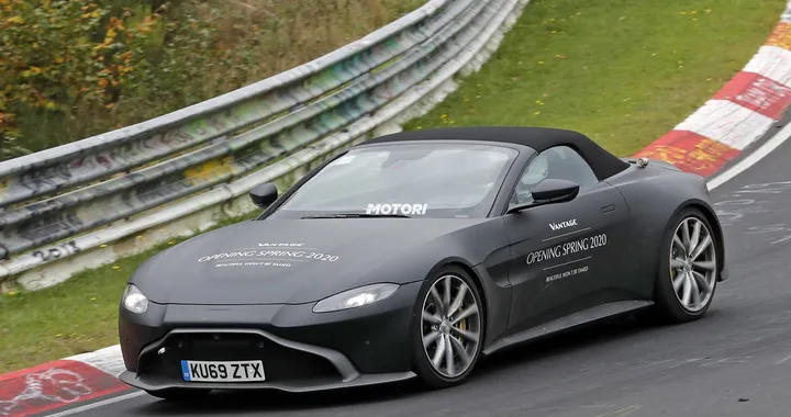 Aston Martin Vantage Roadster, spiata durante i test al Nurburgring